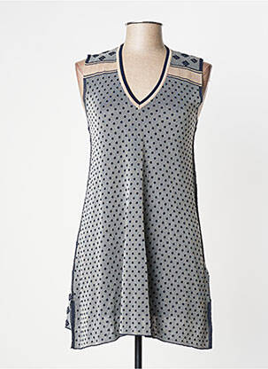 Pulover tunică albastru MANILA GRACE femeie