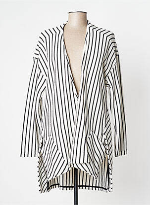 Vestă cu mâneci lungi alb MANILA GRACE femeie