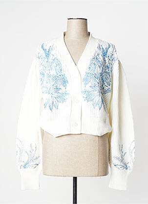 Vestă cu mâneci lungi alb TWINSET femeie