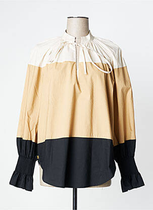 Tunică mâneci lungi bej MANILA GRACE femeie