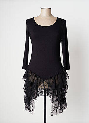 Tunică mâneci lungi negru BLEU BLANC ROUGE femeie