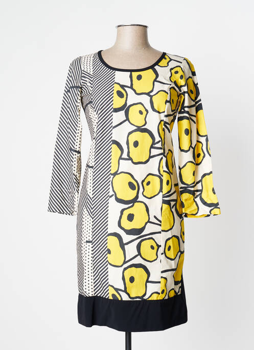 Rochie midi galben BLEU BLANC ROUGE femeie