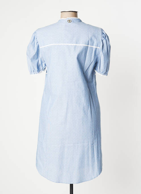 Rochie scurtă mâneci scurte mâneci scurte albastru TWINSET femme