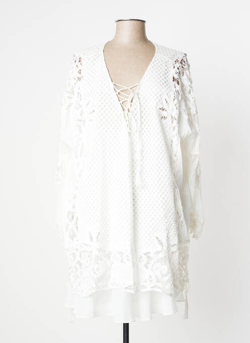 Rochie scurtă alb TWINSET femeie