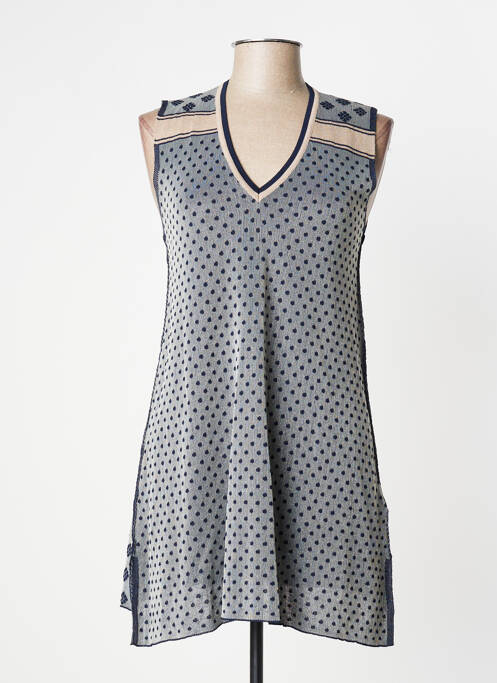 Pulover tunică albastru MANILA GRACE femeie