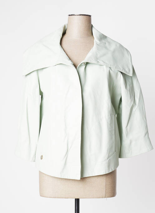 Geacă din piele verde MANILA GRACE femeie