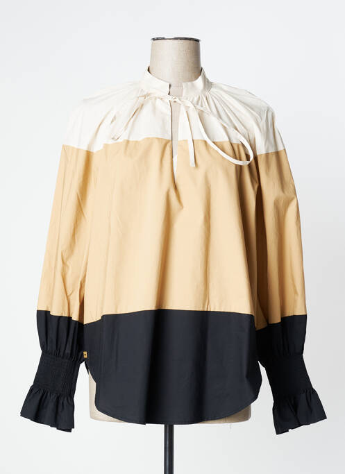 Tunică mâneci lungi bej MANILA GRACE femeie