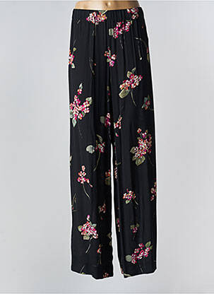 Pantalon larg țesătură crep mărime normală negru TWINSET femeie