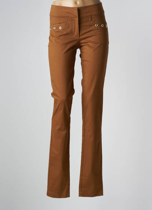 Pantalon slim galben BLANC BLEU femeie