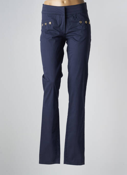 Pantalon slim albastru BLANC BLEU femeie