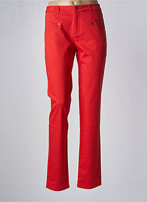 Pantalon slim țesătură poplin mărime normală roșu BLEU BLANC ROUGE femeie