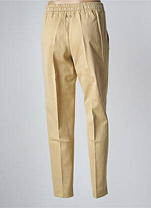 Pantalon drept țesătură poplin mărime normală bej TWINSET femeie