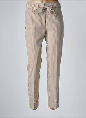 Pantalon 7/8 elasticitate mărime normală maro MANILA GRACE femeie