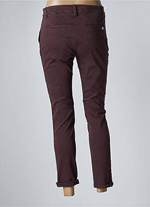 Pantalon 7/8 elasticitate talie joasă roșu MANILA GRACE femeie
