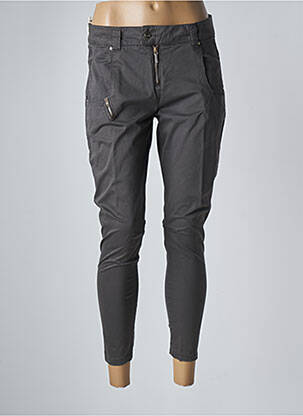Pantalon 7/8 elasticitate talie joasă verde MANILA GRACE femeie