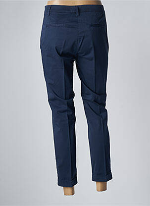 Pantalon 7/8 țesătură poplin mărime normală albastru MANILA GRACE femeie