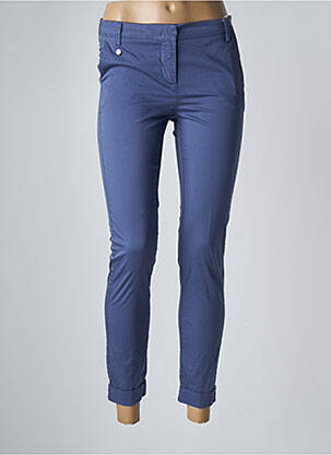 Pantalon 7/8 elasticitate mărime normală albastru MANILA GRACE femeie