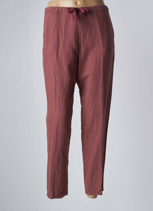 Pantalon 7/8 talie elastică mărime normală roz MANILA GRACE femme