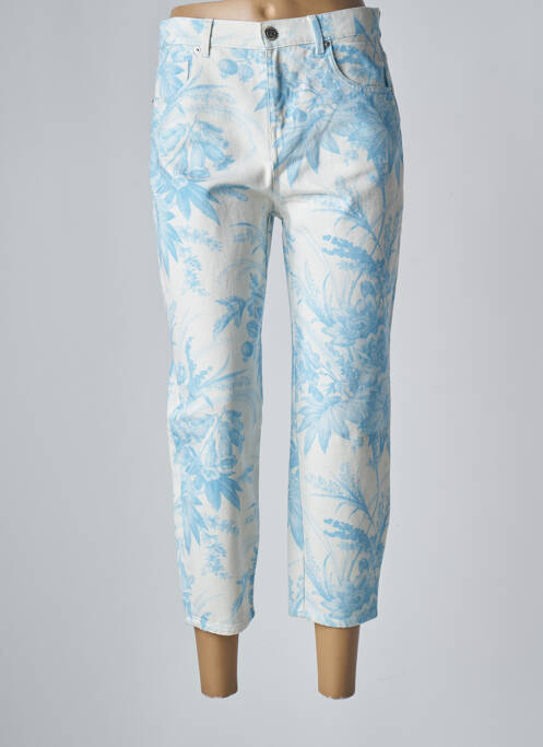 Blugi cu croială dreaptă albastru TWINSET femeie