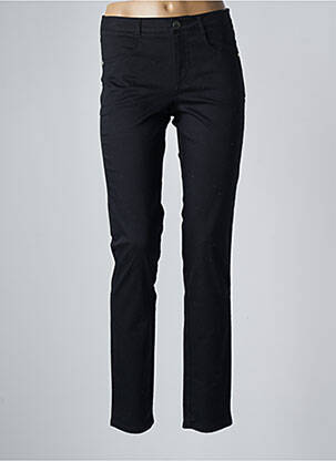 Pantalon slim țesătură poplin mărime normală negru BLEU BLANC ROUGE femeie