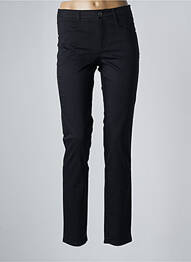 Pantalon slim țesătură poplin mărime normală negru BLEU BLANC ROUGE femme