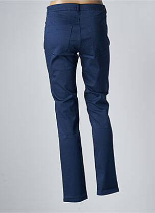 Pantalon slim țesătură poplin mărime normală albastru BLEU BLANC ROUGE femeie