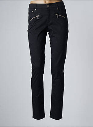 Pantalon slim țesătură poplin mărime normală negru BLEU BLANC ROUGE femeie