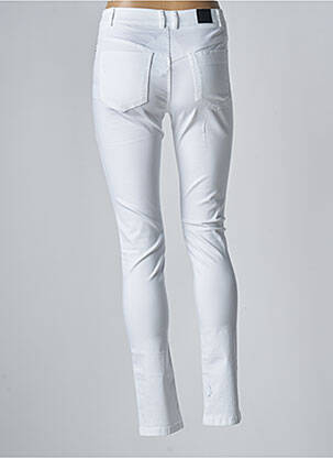 Pantalon slim țesătură poplin mărime normală alb BLEU BLANC ROUGE femeie