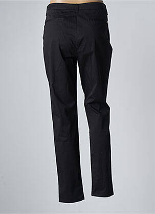 Pantalon chino țesătură poplin mărime normală negru MANILA GRACE femeie