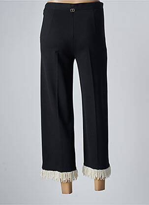 Pantalon 7/8 talie înaltă talie înaltă negru TWINSET femeie