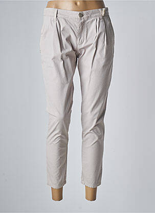 Pantalon 7/8 țesătură poplin mărime normală gri MANILA GRACE femeie