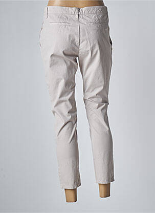 Pantalon 7/8 țesătură poplin mărime normală gri MANILA GRACE femeie