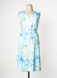 Rochie midi imprimeu floral fără mâneci albastru JSW PARIS femeie