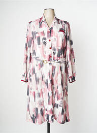 Rochie midi mâneci lungi mâneci lungi roz JSW PARIS femeie