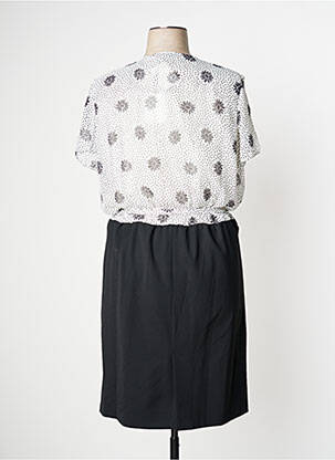 Rochie midi croială fluidă mâneci scurte negru KARTING femeie