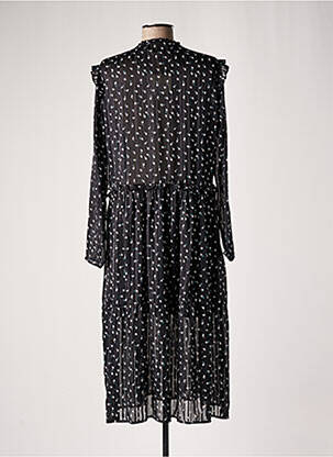 Rochie midi croială fluidă mâneci lungi negru CHERRY PARIS femeie