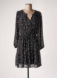 Rochie midi imprimeu fantezie mâneci lungi negru Y'COO femeie