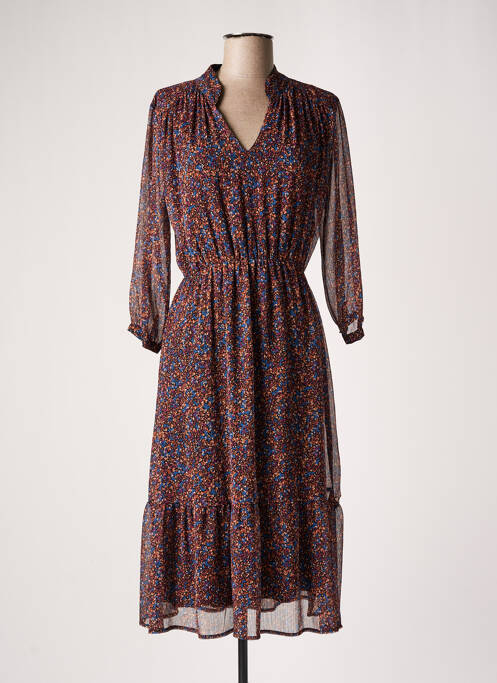 Rochie midi maro RUE DES ABBESSES femeie