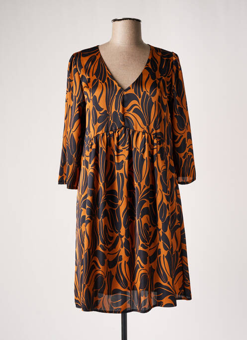 Rochie scurtă maro RUE DES ABBESSES femeie