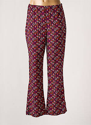 Pantalon evazat violet SEASON femeie