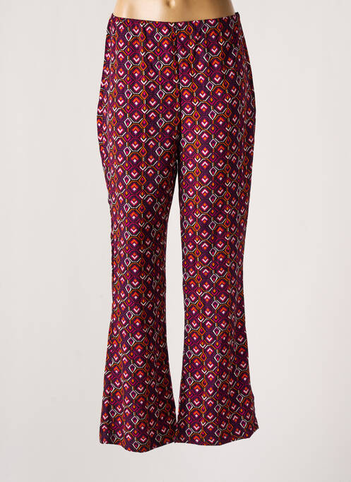 Pantalon evazat violet SEASON femeie