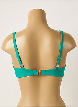 Sutien de costum de baie elasticitate sutien cupe întregi cu decolteu înalt verde ANTIGEL femeie