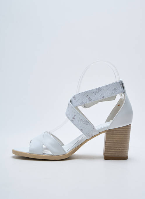 Sandale/Pantofi decupați alb NERO GIARDINI femeie
