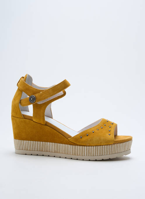 Sandale/Pantofi decupați galben REGARD femeie