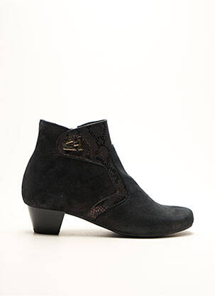 Botine/ghete închidere cu fermoar toc de 4 la 6 cm negru ARTIKA SOFT femeie