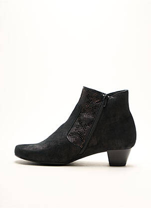Botine/ghete închidere cu fermoar toc de 4 la 6 cm negru ARTIKA SOFT femeie