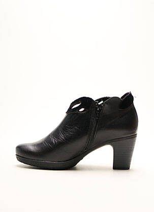 Botine/ghete țesătură satinată toc de 4 la 6 cm negru JOSE SAENZ femeie