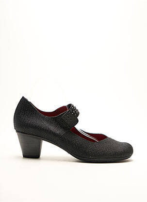 Pantofi cu toc țesătură satinată toc de 4 la 6 cm negru JOSE SAENZ femeie