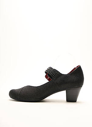 Pantofi cu toc țesătură satinată toc de 4 la 6 cm negru JOSE SAENZ femeie