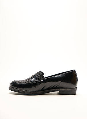 Mocasini vârf rotund toc plat până la 3 cm negru REMONTE femeie